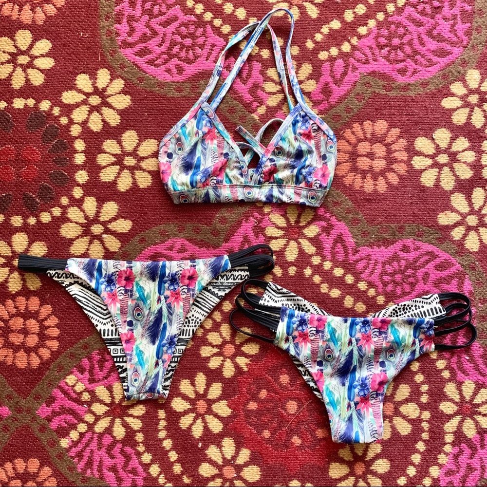 Boom Boom Brazil- 3 piece set- Reversible bohemian